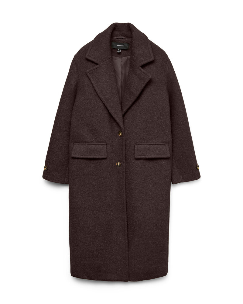 Vero Moda Manny Jolie Long Coat | Chocolate