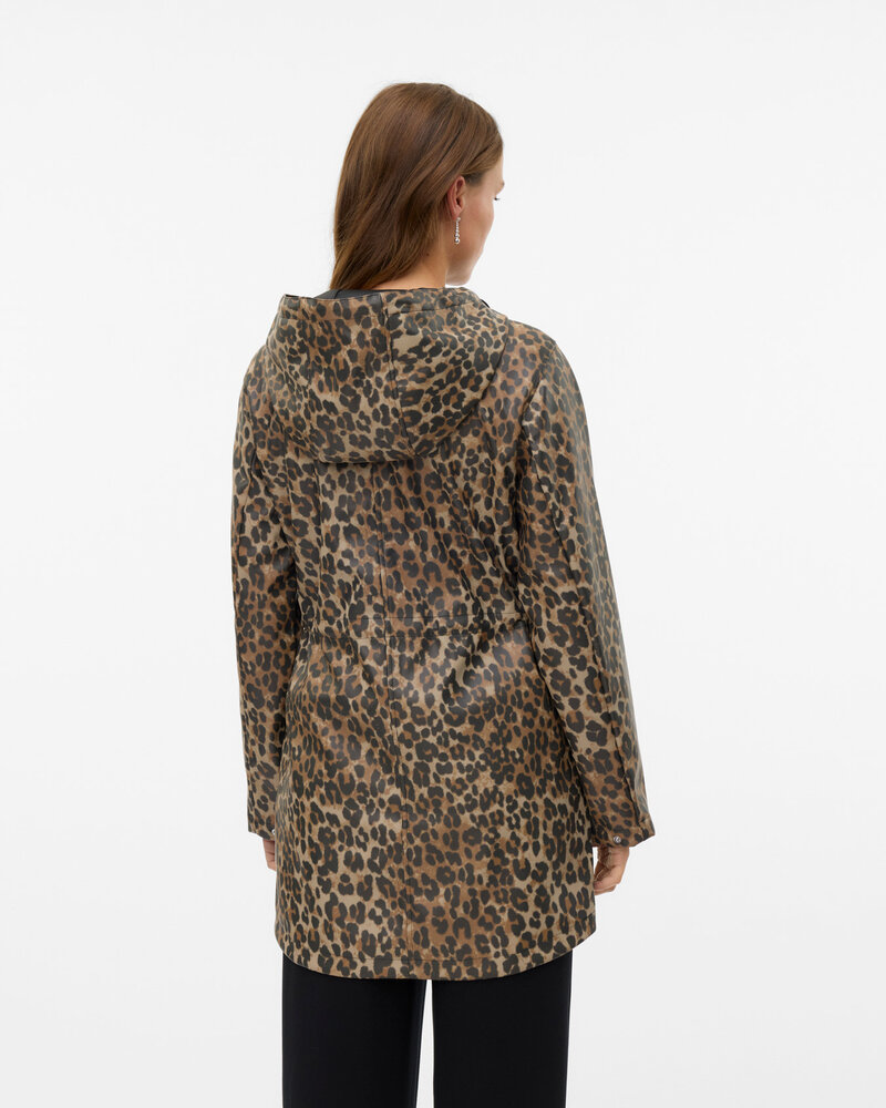 Vero Moda Malou Coated Jacket | Leopard