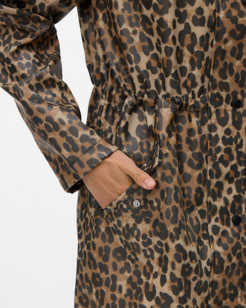 Vero Moda Malou Coated Jacket | Leopard