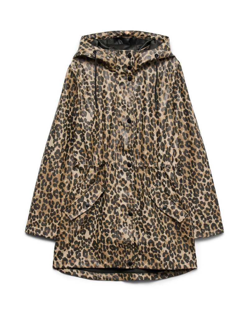 Vero Moda Malou Coated Jacket | Leopard