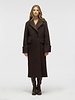 Lane Long Boucle Coat | Espesso