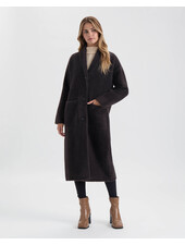 Yelash Longline Coatigan | Brown