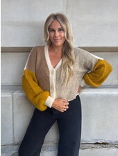 Astrid Carrie Knit Cardigan | Tabac Combo