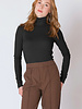 Exposed Seam Turtleneck | Black