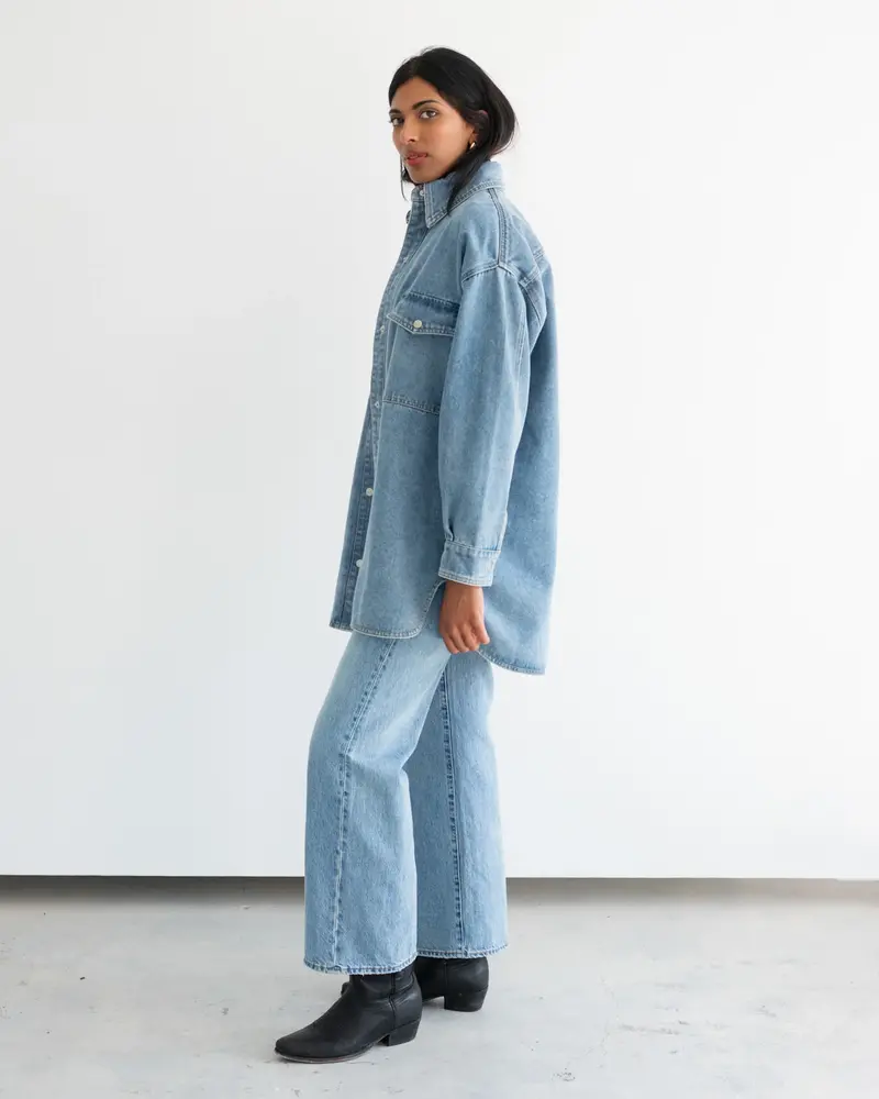 'Shania' Denim Jacket | Light Blue Denim