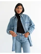 'Shania' Denim Jacket | Light Blue Denim