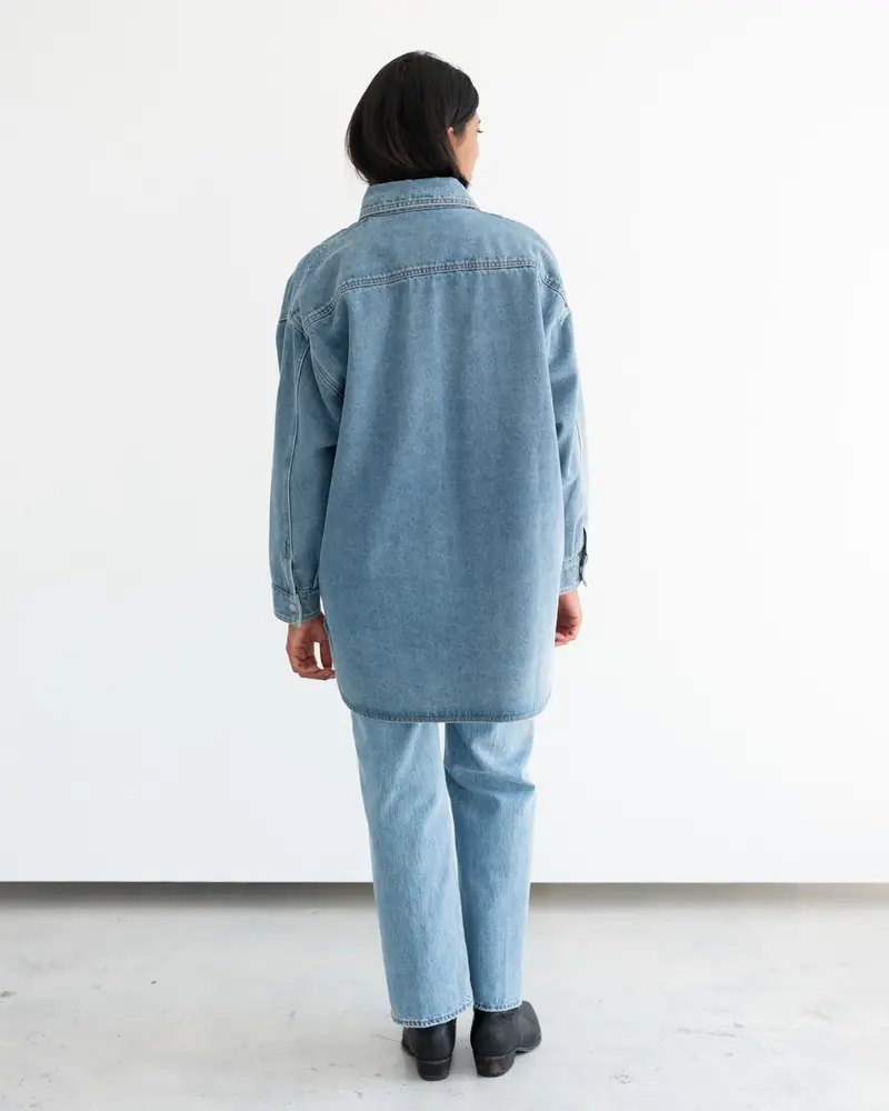 'Shania' Denim Jacket | Light Blue Denim