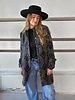 Allie Aztec Button Down Coat | Black