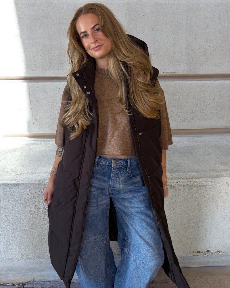 Vero Moda Margaret Long Coat | Chocolate