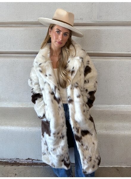 Vero Moda Crystal Faux Fur Coat
