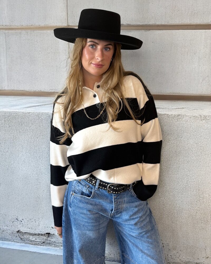 Vero Moda Saba Polo Pullover | Black