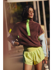 Free People Mountain High 1/2 Zip Fleece | Colorblock