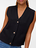 Vero Moda Saba Button Vest | Black