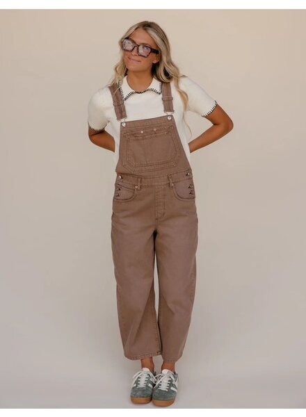 Free People Deep Trance Overalls | Brown