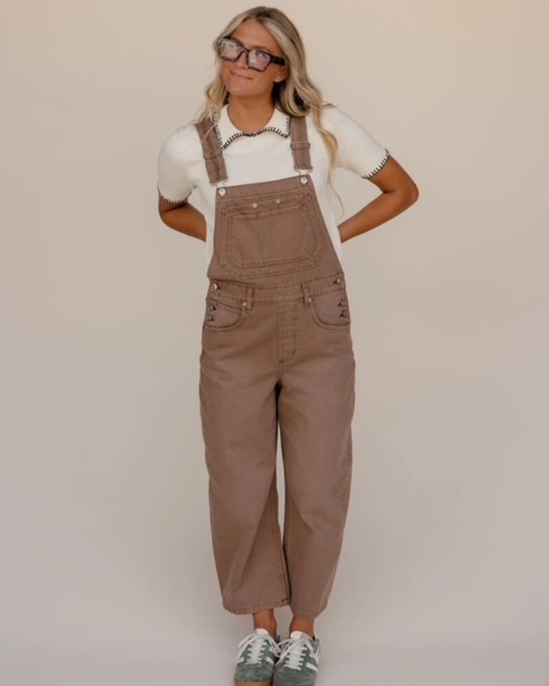 Free People Deep Trance Overalls | Brown