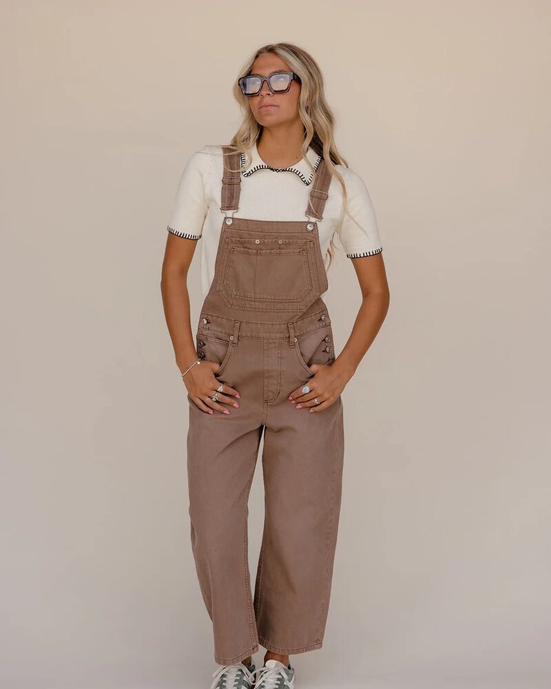 Free People Deep Trance Overalls | Brown
