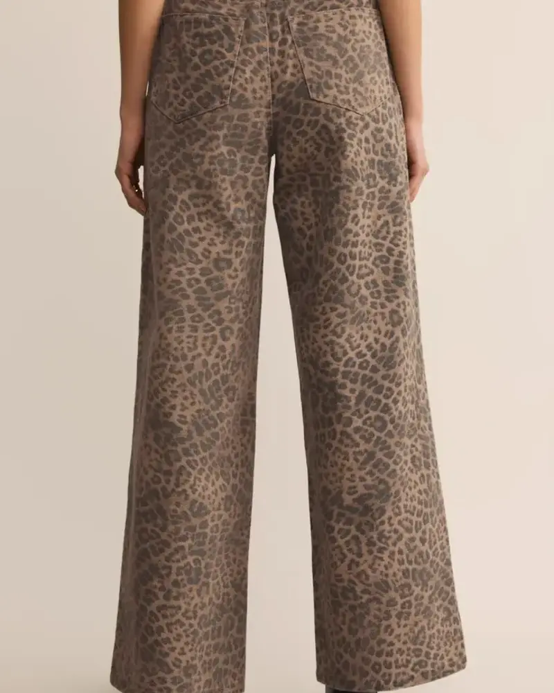 Z Supply Marli Denim Leopard Pant