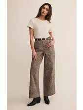 Z Supply Marli Denim Leopard Pant