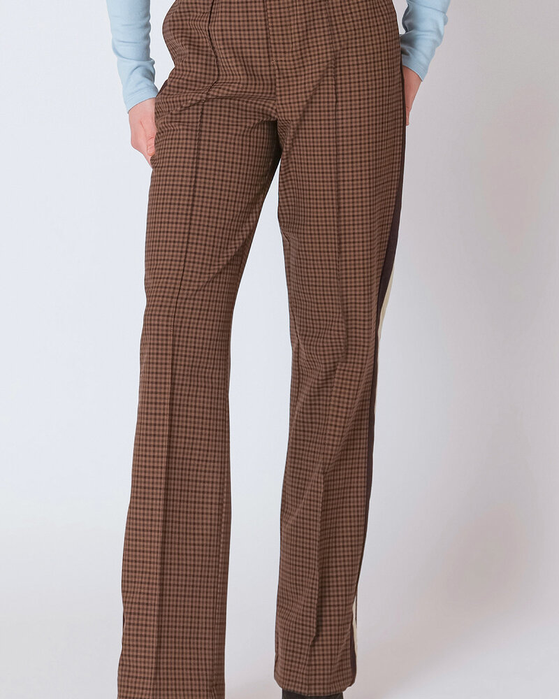 Brown Check Pant