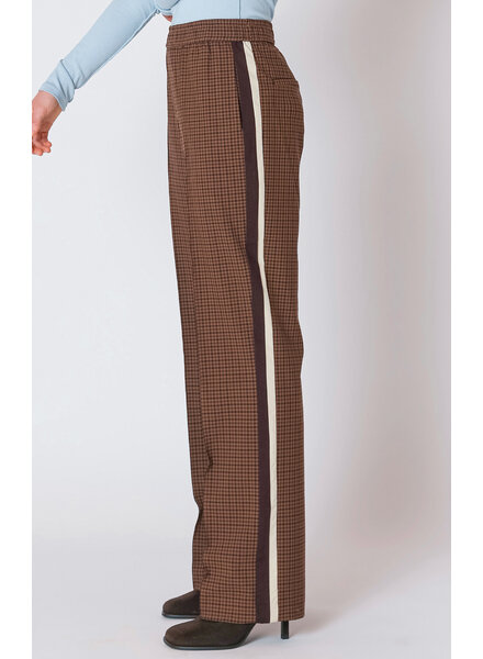 Brown Check Pant