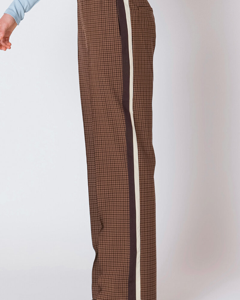Brown Check Pant