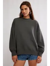 Free People Palm Spring Turtleneck Pullover | Washed Black