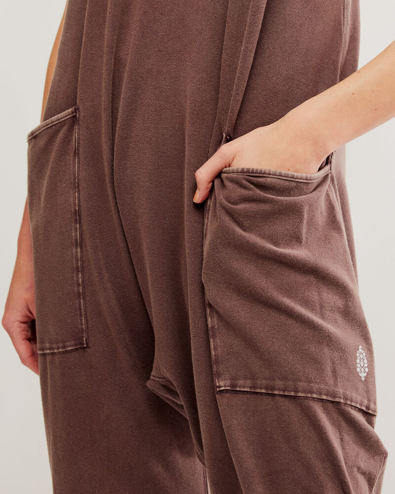Free People Hot Shot Onesie | Dark Espresso