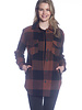 Buffalo Check Button Shacket | Copper