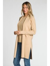 Lainey Long Vest | Tan