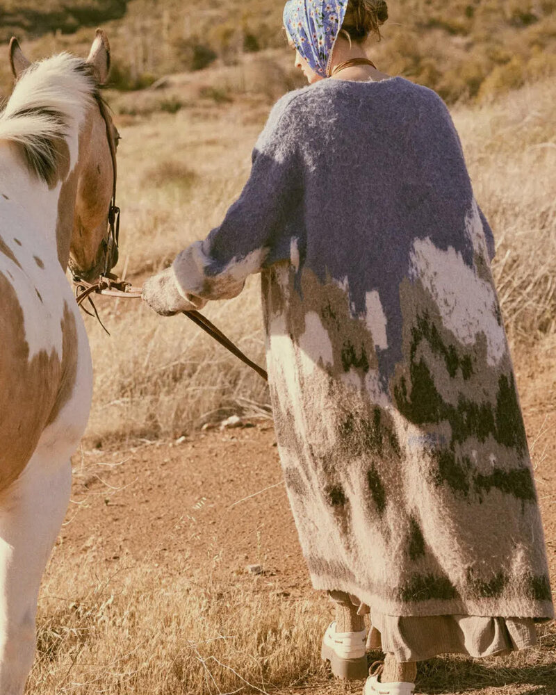 Mountain Jacquard-Knit Cardigan