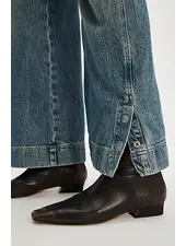 Free People Easy Does It Vegan Ankle Boots | Chocolate