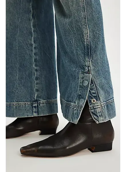 Free People Easy Does It Vegan Ankle Boots | Chocolate