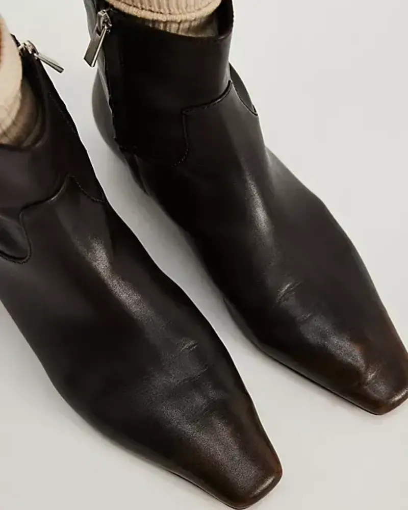 Free People Easy Does It Vegan Ankle Boots | Chocolate