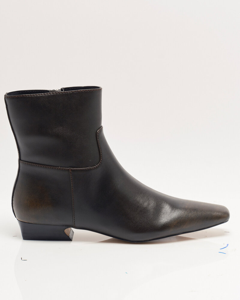 Free People Easy Does It Vegan Ankle Boots | Chocolate