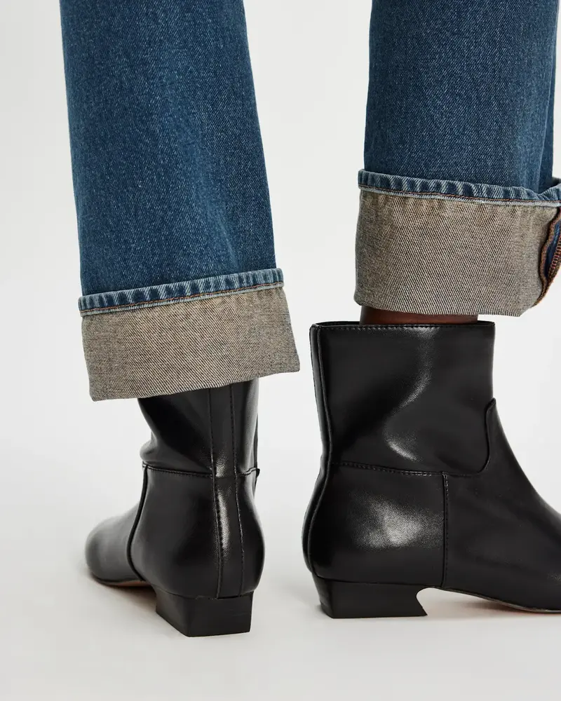 Free People Easy Does It Vegan Ankle Boots | Black