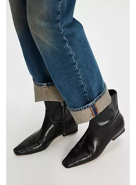 Free People Easy Does It Vegan Ankle Boots | Black