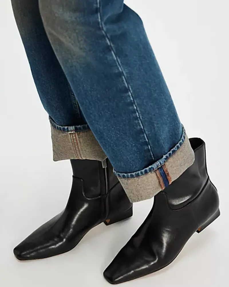 Free People Easy Does It Vegan Ankle Boots | Black