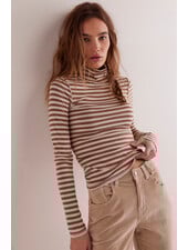 Free People Good Good Stripe Turtleneck | Otter Combo