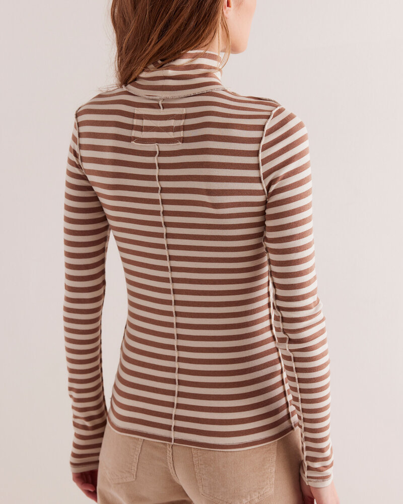 Free People Good Good Stripe Turtleneck | Otter Combo