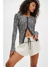 Free People Going Places Printed Cardi | Charcoal
