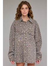 Abbey Denim Jaket | Leopard