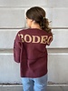 Rodeo Boot Stitch Sweater | Maroon