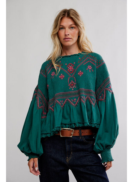 Free People Holly Long Sleeve Knit Top