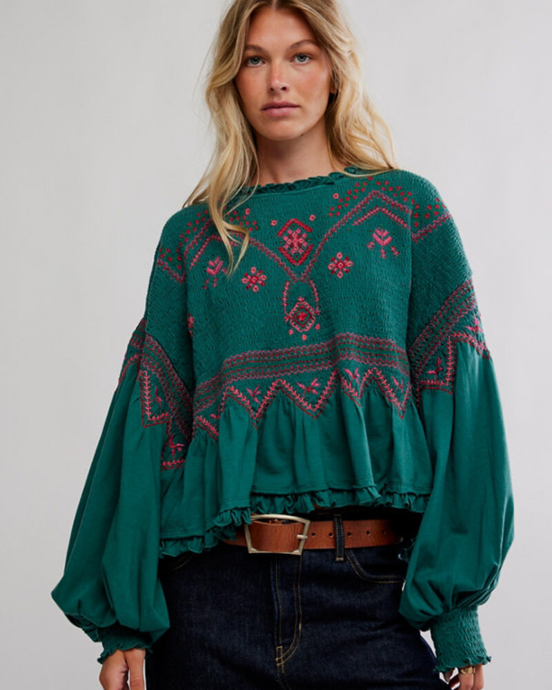 Free People Holly Long Sleeve Knit Top