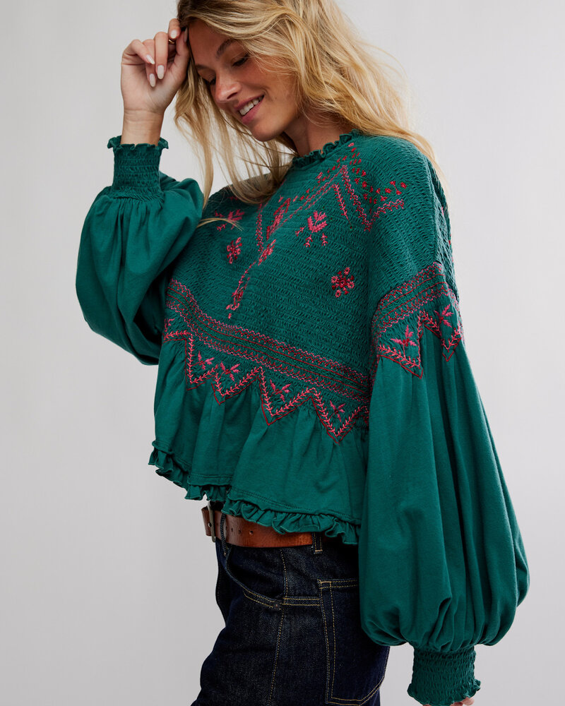 Free People Holly Long Sleeve Knit Top