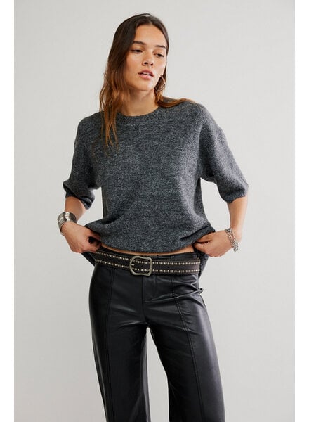 Free People Margot Sweater Tee | Charcoal