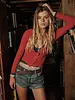 Free People Going Places Cardi | Cherry