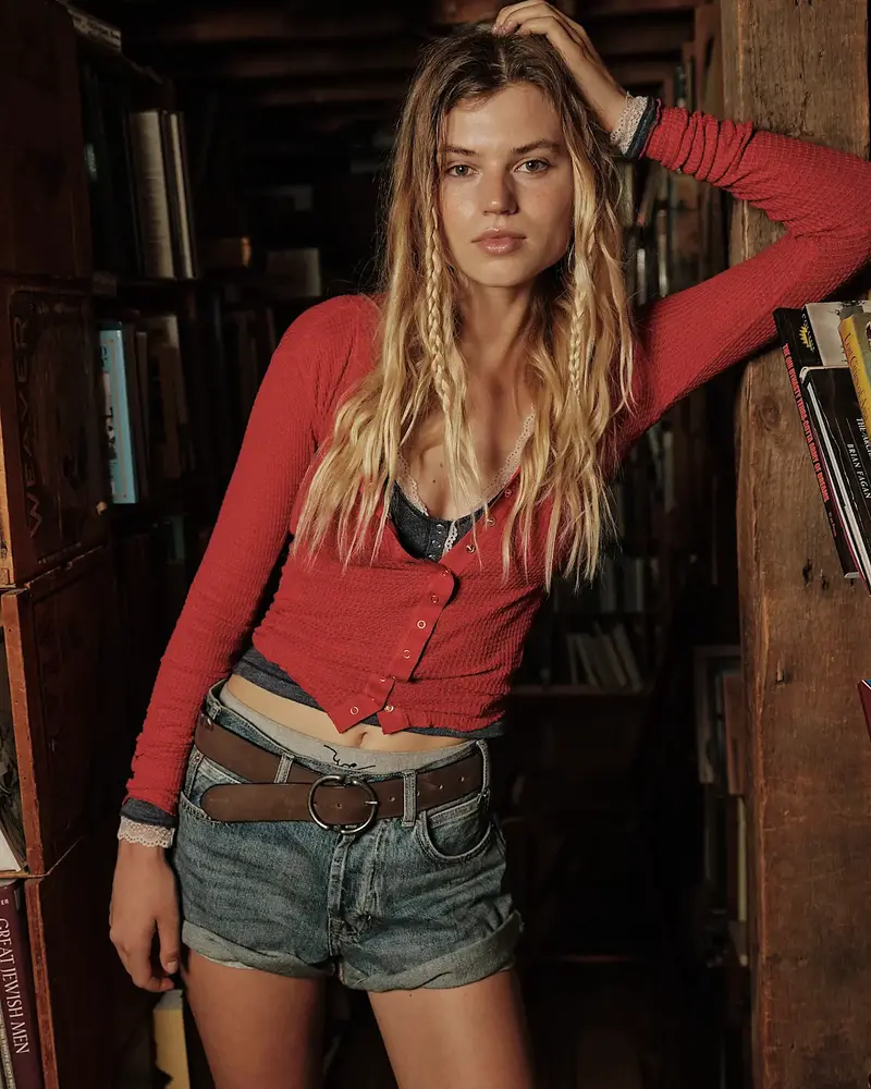 Free People Going Places Cardi | Cherry