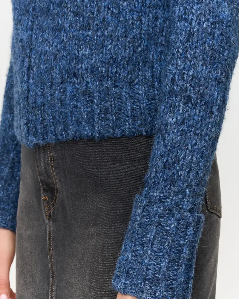 24Colors Veronica Knit Cardigan | Blue