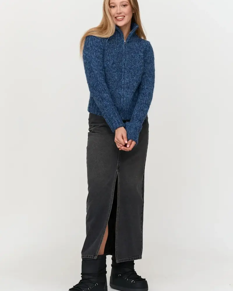 24Colors Veronica Knit Cardigan | Blue